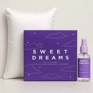 Sweet Dreams Lavender Satin Pillow Case and Mist Set